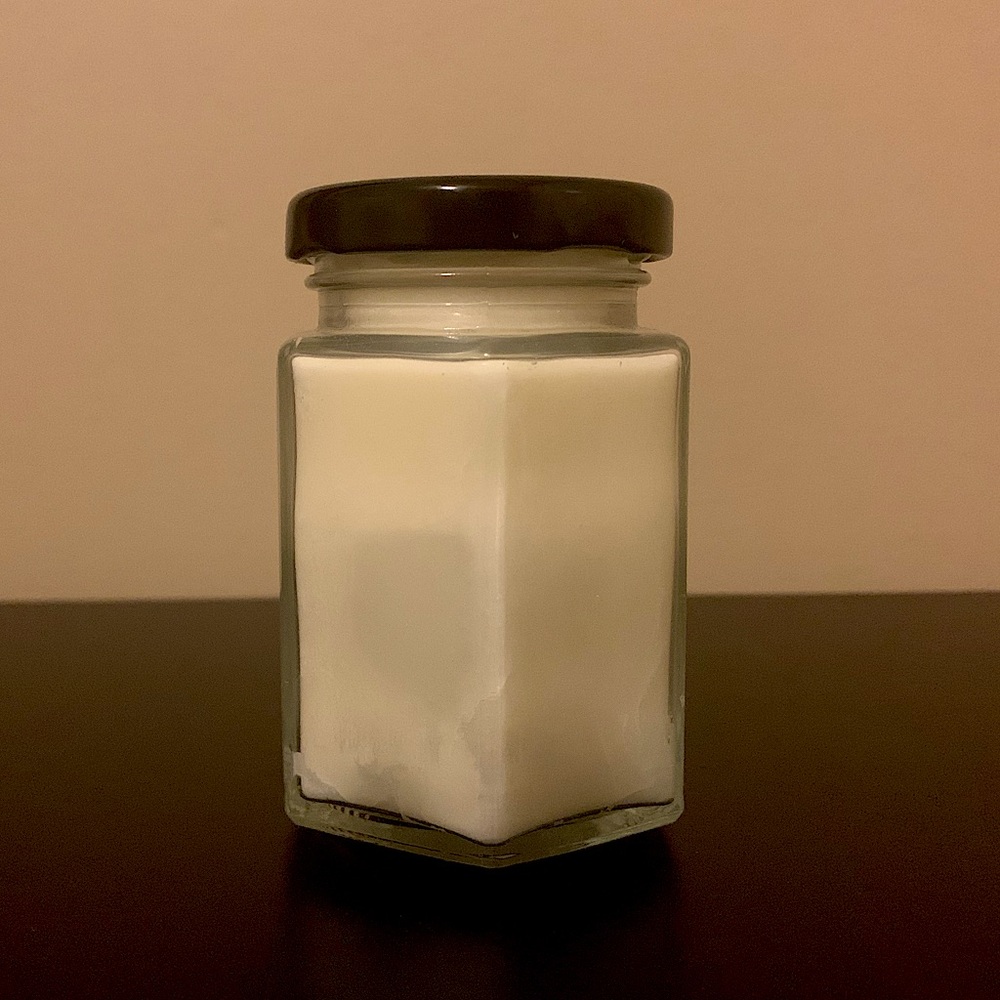 White lavender candle